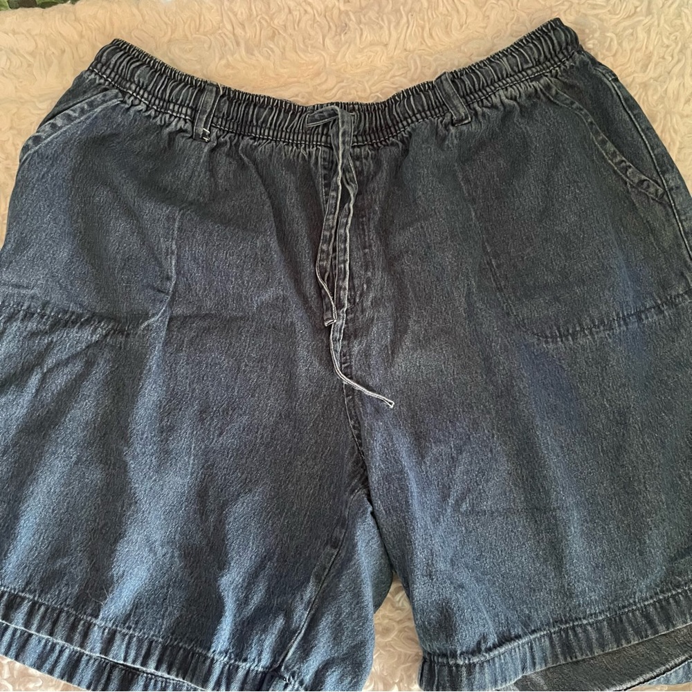 Women’s Karen Scott Drawstring Jean Shorts